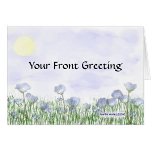 Field of Blue Flowers