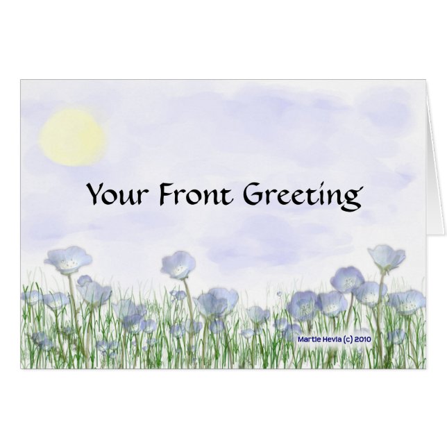 Field of Blue Flowers (Front Horizontal)