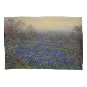 Field of Bluebonnet Flowers (Rural Landscape) Pillowcase