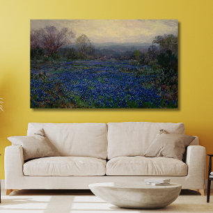 Field of Bluebonnets, 1918 Canvas Print
