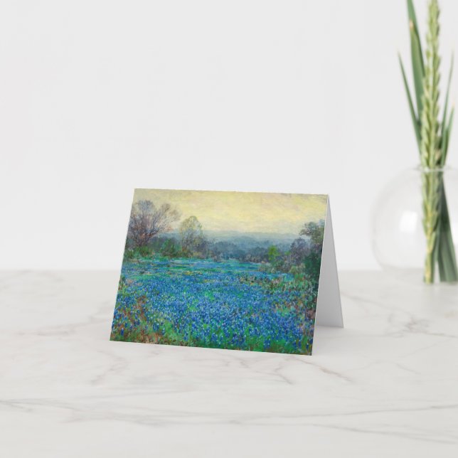 Field of Bluebonnets by Julian Onderdon Thank You Card (Front)