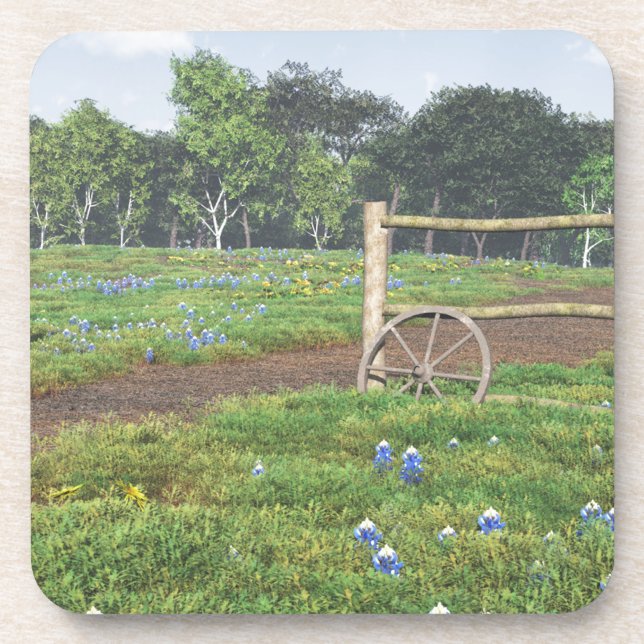Field of Bluebonnets Coaster (Front)