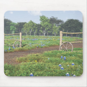 Field of Bluebonnets Mouse Mat