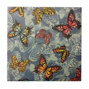 Field of Butterflies Tile