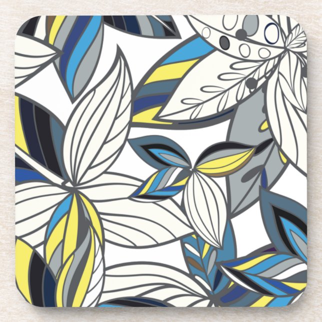 Field of Colourful Flowers - Pick Your Background Coaster (Front)
