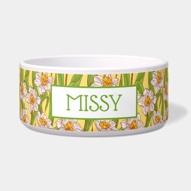 Field of Daffodils Pet Bowl (Front)