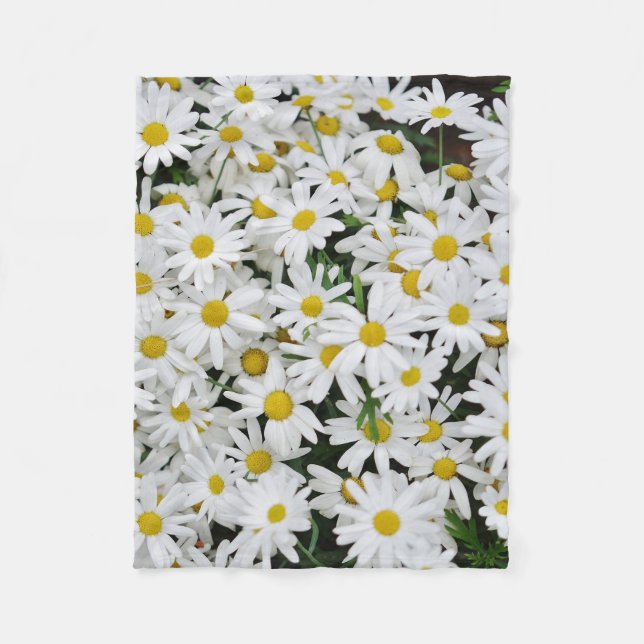Field of Daisies Fleece Blanket (Front)
