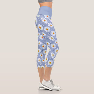 Field of Daisies High Waisted Capris