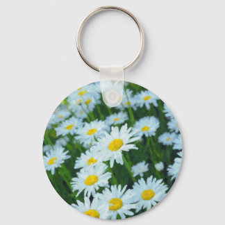 Field Of Daisies Key Ring