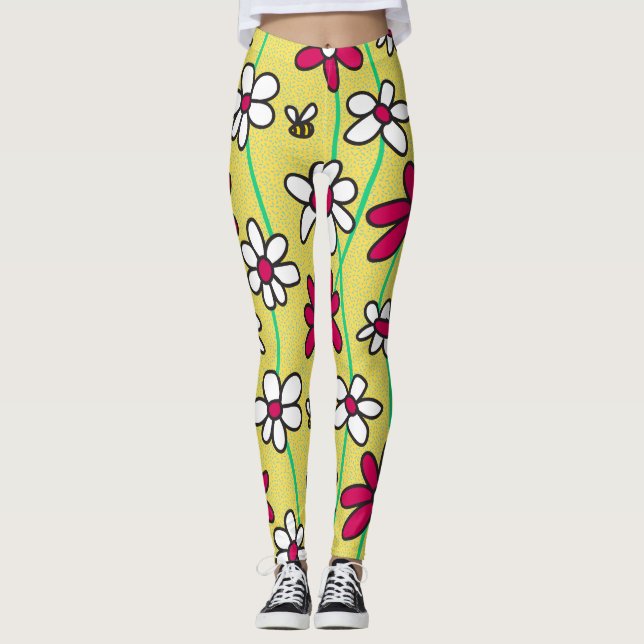 Field of Daisies Leggings (Front)
