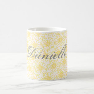 Field of Daisies Mug, Yellow Flowers Coffee Mug