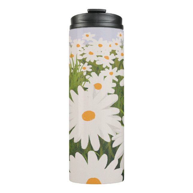 Field of Daisies Thermal Tumbler (Front)