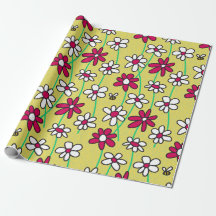 Field of Daisies Wrapping Paper