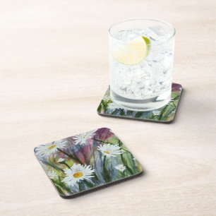 FIELD OF DAISY FLOWERS COASTERS