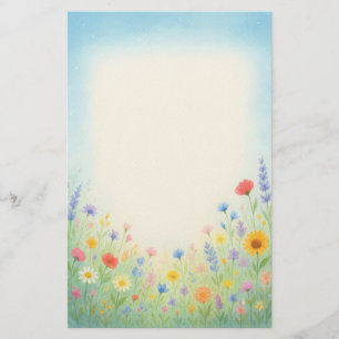 Field of Dream Wildflower Stationery Paper