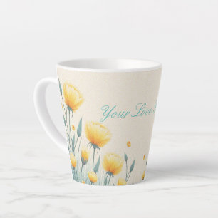 Field of Endless Love Latte Mug
