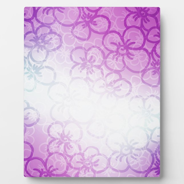 Field Of Flower - Purple Plaque (Front)