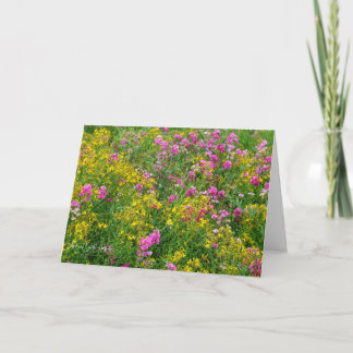 Field of Flower Wishes Card