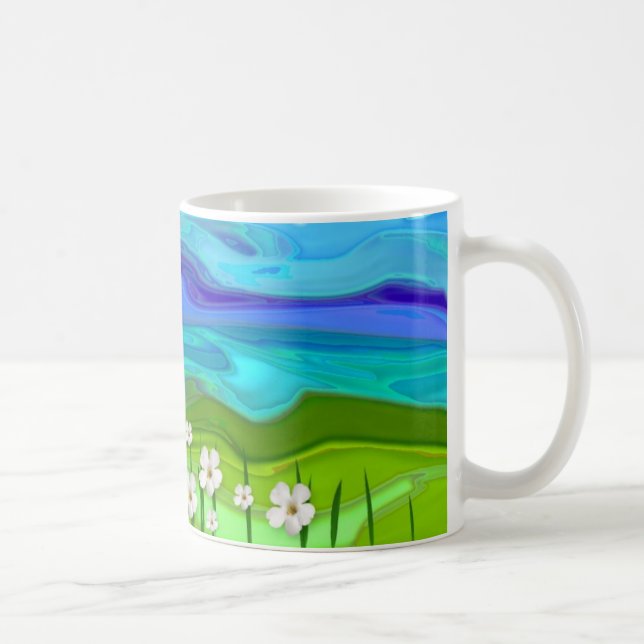 Field Of Flowers Coffee Mug (Right)