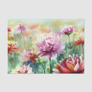 Field of Flowers-Dahlia (B) Watercolor Tissue Paper