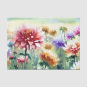 Field of Flowers-Dahlia (C) Watercolor Tissue Paper