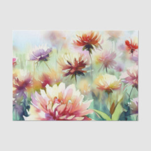 Field of Flowers-Dahlia (D) Watercolor Tissue Paper