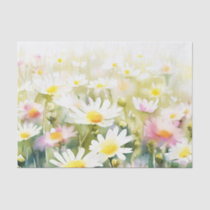 Field of Flowers-Daisy (D) Watercolor  Tissue Paper