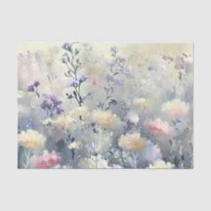 Field of Flowers-Dusty Miller (A) Watercolor  Tissue Paper