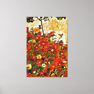 Field of Flowers - Egon Schiele Canvas Print