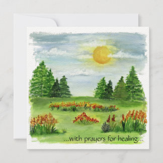 Field of Flowers Get Well Card