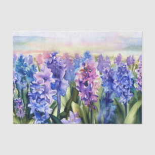 Field of Flowers-Hyacinth (A) Watercolor Tissue Paper