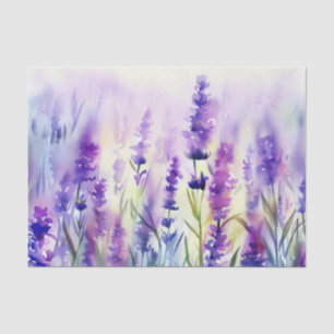Field of Flowers-Lavender (A) Watercolor Tissue Paper