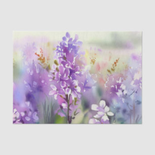 Field of Flowers-Lilac (B) Watercolor  Tissue Paper