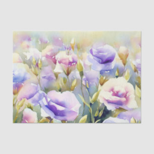 Field of Flowers-Lisianthus (D) Watercolor Tissue Paper
