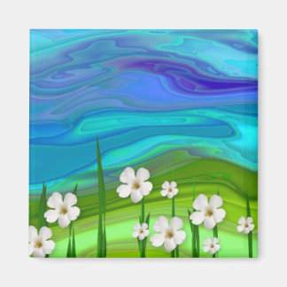 Field Of Flowers Magnet