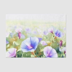Field of Flowers-Morning Glory (D) Watercolor  Tissue Paper
