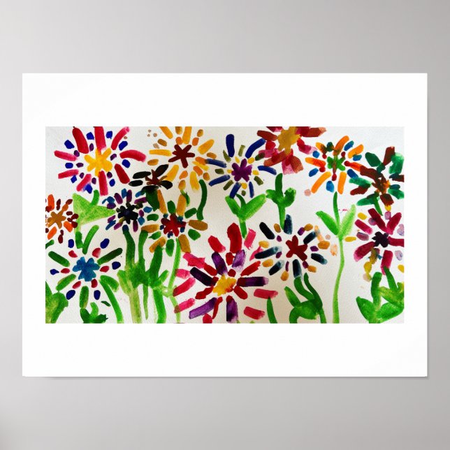 Field of Flowers Poster (Front)