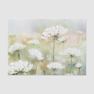 Field of Flowers-Queen Anne's Lace (B) Watercolor  Tissue Paper