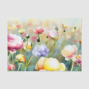 Field of Flowers-Ranunculus (B) Watercolor Tissue Paper
