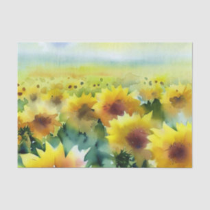 Field of Flowers-Sunflower (C) Watercolor Tissue Paper