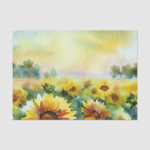 Field of Flowers-Sunflower (D) Watercolor Tissue Paper