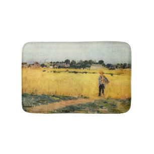 Field of Grain (by Berthe Morisot) Bath Mat