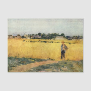 Field of Grain (by Berthe Morisot) Tissue Paper