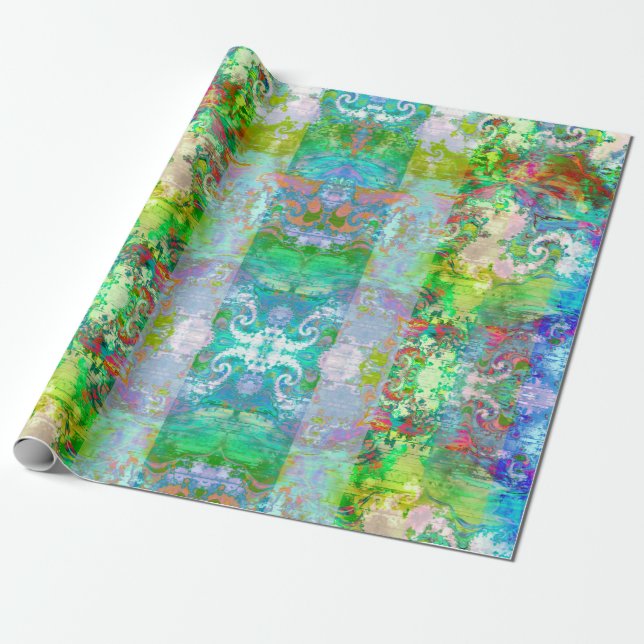 Field Of Greens Wrapping Paper (Unrolled)