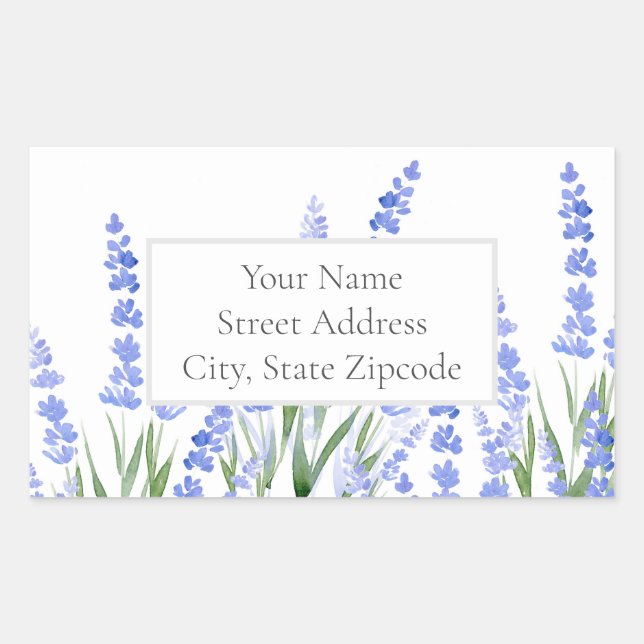 'Field of Lavender 2' Address Label (Front)