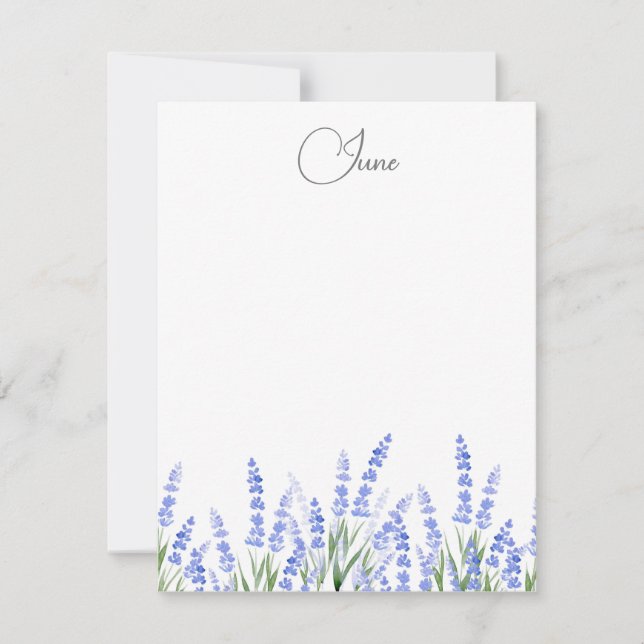 Field of Lavender 2 Card (Front)