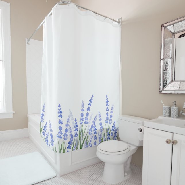 Field of Lavender 2 Shower Curtain (In Situ)