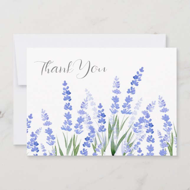 Field of Lavender 2 Thank You Card (Front)