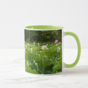 Field of Lotus Flowers Summer Garden Mug