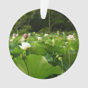 Field of Lotus Flowers Summer Garden Ornament